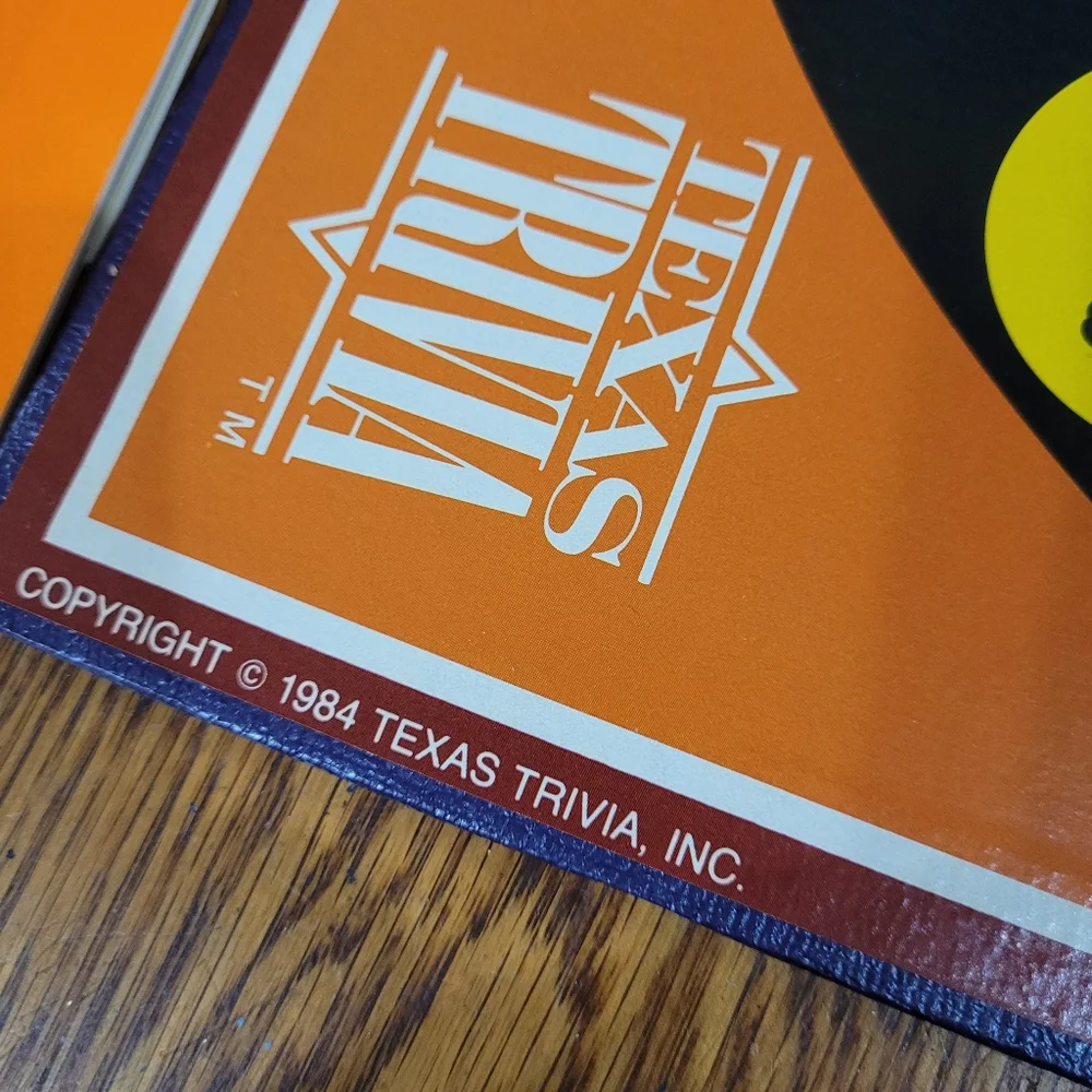 Vintage 1984 Texas Trivia Board Game Complete